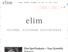 Tablet Screenshot of elimspaproducts.com